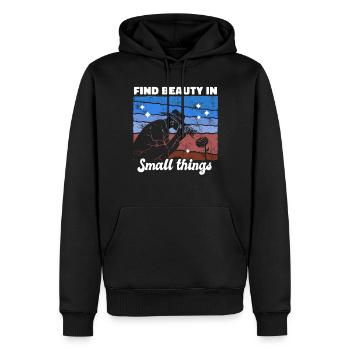 Photographer Photography Photographer - Men’s Premium Organic Hoodie - black - Front - Nico (187cm)