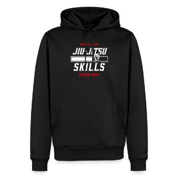 Jiu Jitsu Installing Jiu-Jitsu - Men’s Premium Organic Hoodie - black - Front - Nico (187cm)