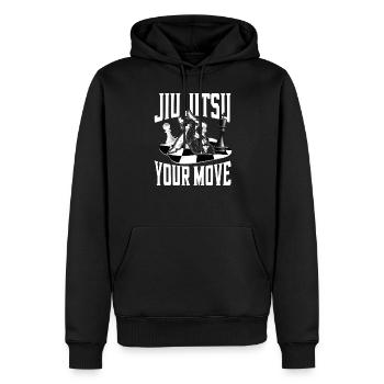 Jiu Jitsu Échecs Jiu Jitsu Votre - Sweat à capuche Premium bio Homme - noir - Devant - Nico (187cm)