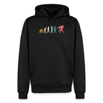 Evolution Jiu Jitsu Arts Martiaux - Sweat à capuche Premium bio Homme - noir - Devant - Nico (187cm)