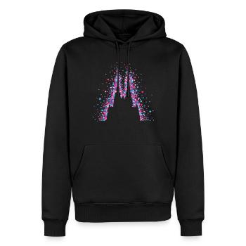 Cathédrale de Cologne Carnaval de Cologne Carnaval de Cologne - Sweat à capuche Premium bio Homme - noir - Devant - Nico (187cm)