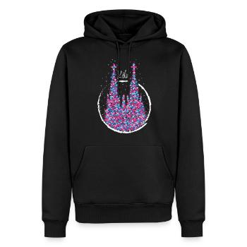 Cologne Real Carnaval de Cologne Carnaval - Sweat à capuche Premium bio Homme - noir - Devant - Nico (187cm)