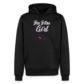 Jiu Jitsu Girl Jiu Jitsu Girl - Men’s Premium Organic Hoodie - black - Front - Nico (187cm)