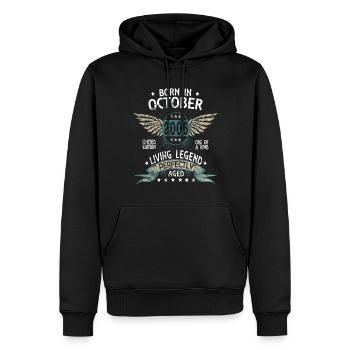 Legends Born in October 2006 - Männer Premium Bio Hoodie - Schwarz - Vorne - Nico (187cm)