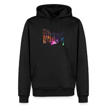 Piano Keyboard Player Music Notes Musician Pianist - Men’s Premium Organic Hoodie - black - Front - Nico (187cm)