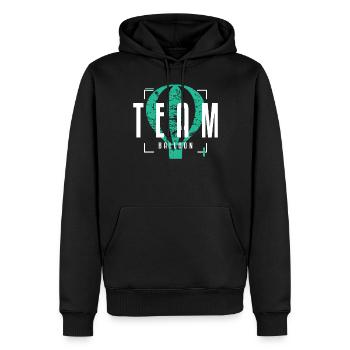 BALLOON TEAM JERSEY - Männer Premium Bio Hoodie - Schwarz - Vorne - Nico (187cm)