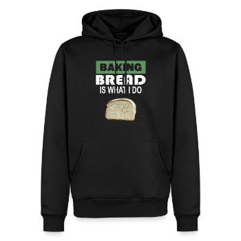 Baking Bread Baker - Men’s Premium Organic Hoodie - black - Front - Nico (187cm)
