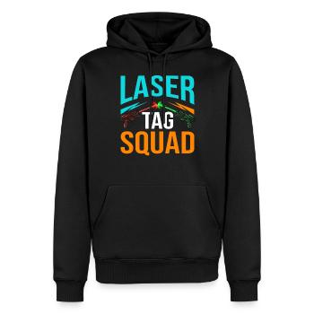 Laser Tag Laser Tag Laser Game Joueur de laser - Sweat à capuche Premium bio Homme - noir - Devant - Nico (187cm)