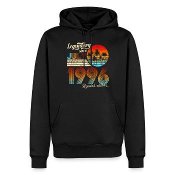 Birthday Legendary Since July 1995 Gift - Männer Premium Bio Hoodie - Schwarz - Vorne - Nico (187cm)