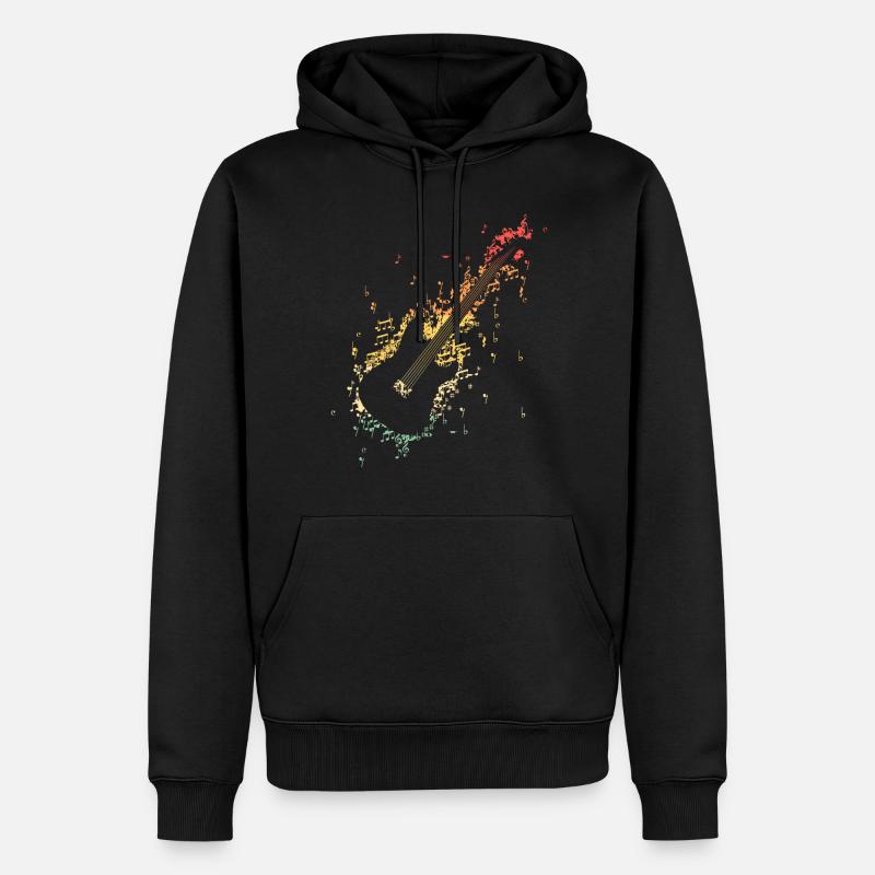Guitariste Guitariste Guitariste Guitariste - Sweat à capuche Premium bio Homme - noir