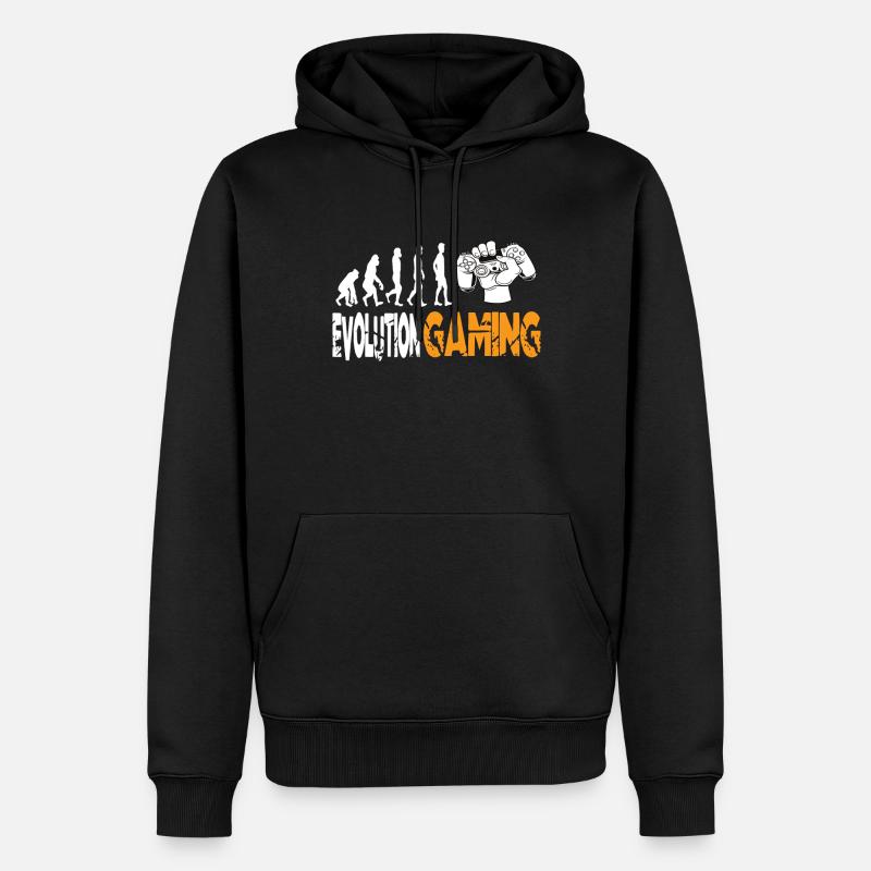 Evolution Gaming - Sweat à capuche Premium bio Homme - noir