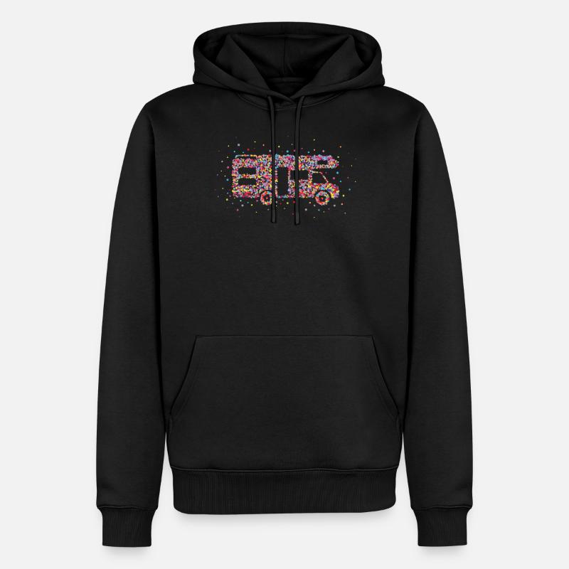 Camping Camping Camping Cadeau - Sweat à capuche Premium bio Homme - noir