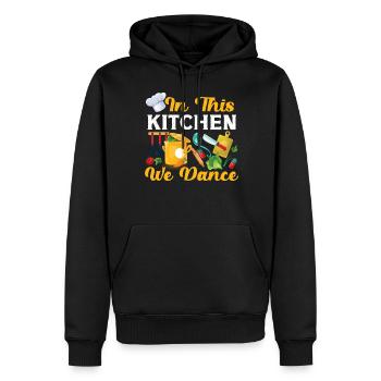 Cuisine Cuisine Chef de cuisine dans ce - Sweat à capuche Premium bio Homme - noir - Devant - Nico (187cm)