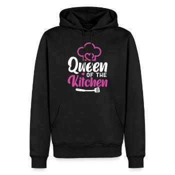 Cooking Cook Queen Kitchen Chef - Männer Premium Bio Hoodie - Schwarz - Vorne - Nico (187cm)