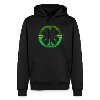 Chemise de la Saint-Patrick - Sweat à capuche Premium bio Homme - noir - Devant - Nico (187cm)