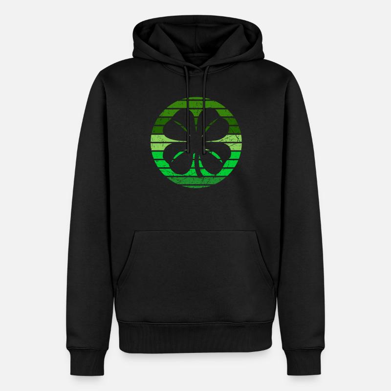 St Patricks Day Shirt - Männer Premium Bio Hoodie - Schwarz