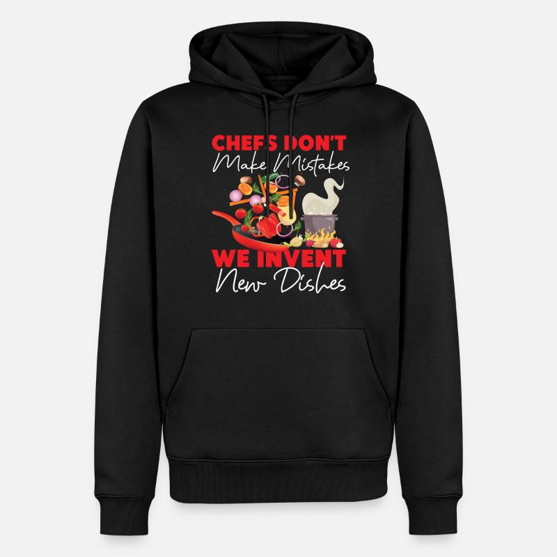Cuisine Cuisine Cuisine Chef Chefs - Sweat à capuche Premium bio Homme - noir