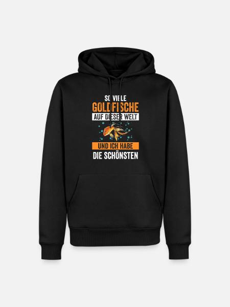 Goldfische - Männer Premium Bio Hoodie - Schwarz