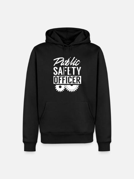 Agent de sécurité publique - Sweat à capuche Premium bio Homme - noir
