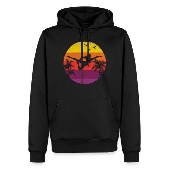 Pole Dance Pole Dancing Girl I Sunset Pole Dance - Men’s Premium Organic Hoodie - black - Front - Nico (187cm)