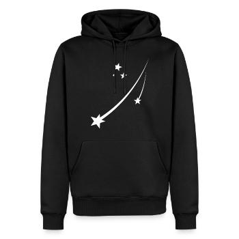 Stars - Men’s Premium Organic Hoodie - black - Front - Nico (187cm)