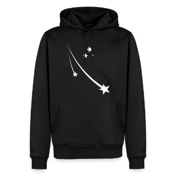 Stars - Men’s Premium Organic Hoodie - black - Front - Nico (187cm)