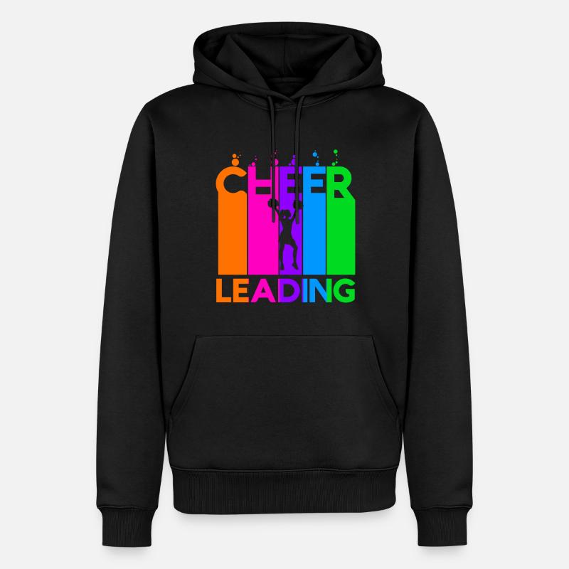 Cheerleading Farbige Bubbles - Männer Premium Bio Hoodie - Schwarz
