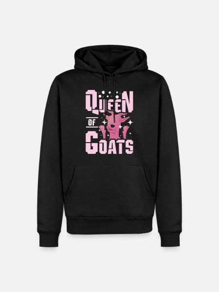 Goat Queen - Men’s Premium Organic Hoodie - black