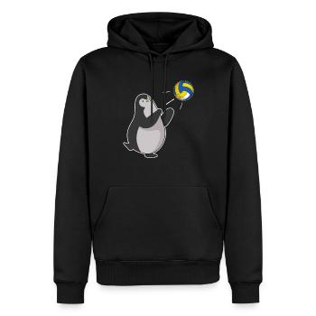Équipe de volleyball de plage Volleyball Sports de balle - Sweat à capuche Premium bio Homme - noir - Devant - Nico (187cm)