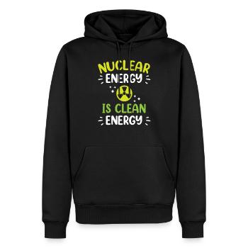 Kernenergie Ist Saubere Energie Kernkraft - Männer Premium Bio Hoodie - Schwarz - Vorne - Nico (187cm)