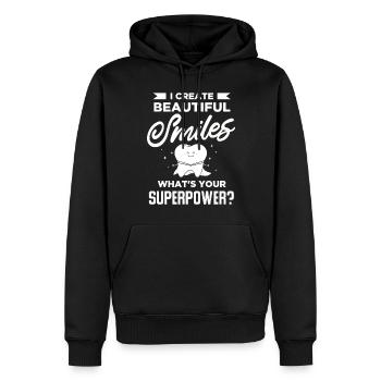 Zahnarzt - Männer Premium Bio Hoodie - Schwarz - Vorne - Nico (187cm)
