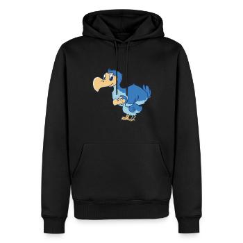 Famille Dodo Bird - Sweat à capuche Premium bio Homme - noir - Devant - Nico (187cm)