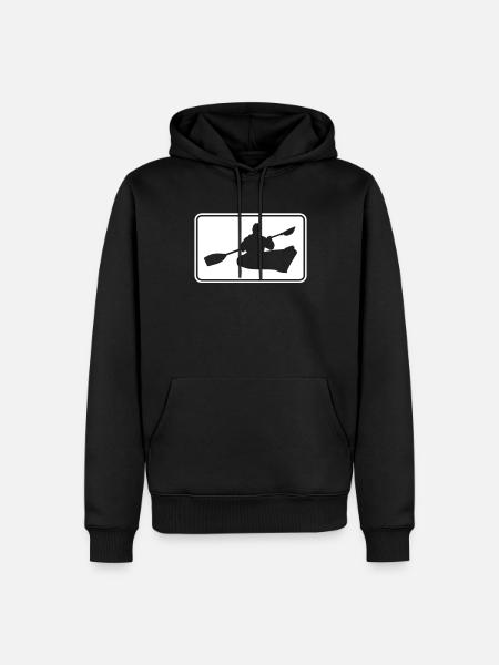 Canoeing Logo - Men’s Premium Organic Hoodie - black
