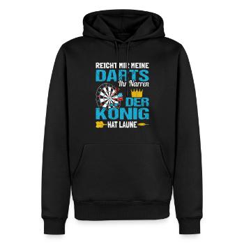 Reicht mir meine Darts Dartspieler Dartsport Dart - Männer Premium Bio Hoodie - Schwarz - Vorne - Nico (187cm)