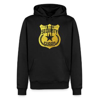 I am the security guard security - Men’s Premium Organic Hoodie - black - Front - Nico (187cm)