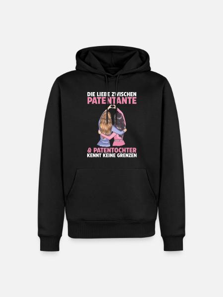 Patentochter Taufe Patenonkel Pate - Männer Premium Bio Hoodie - Schwarz