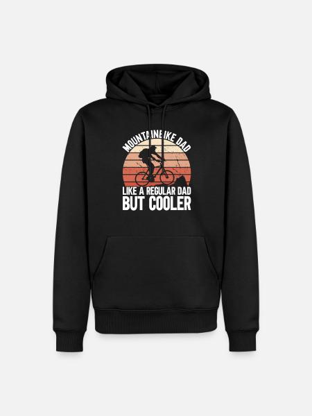 Mountainbike Dad - Männer Premium Bio Hoodie - Schwarz