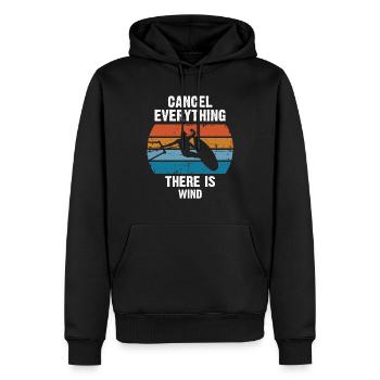 Kitesurfen Kitesurfer Kiteboarden Surfer Geschenk - Männer Premium Bio Hoodie - Schwarz - Vorne - Nico (187cm)