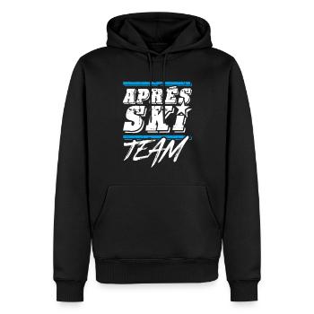 apres ski team - Männer Premium Bio Hoodie - Schwarz - Vorne - Nico (187cm)