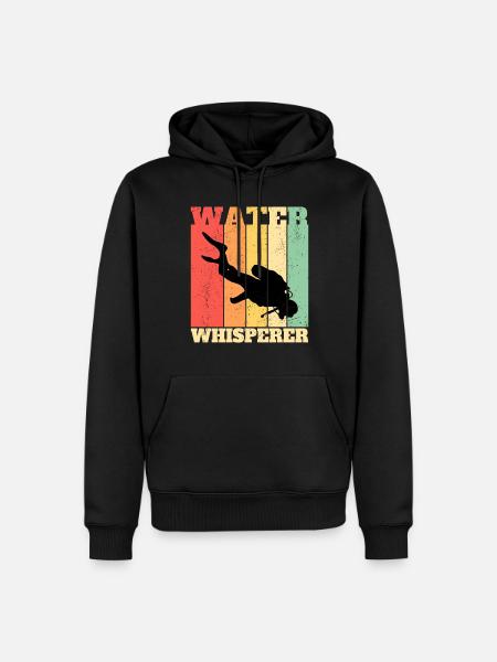 Diving Diver Diver - Men’s Premium Organic Hoodie - black