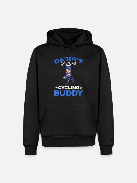Cyclists Daddy's Future Cycling Buddy - Men’s Premium Organic Hoodie - black