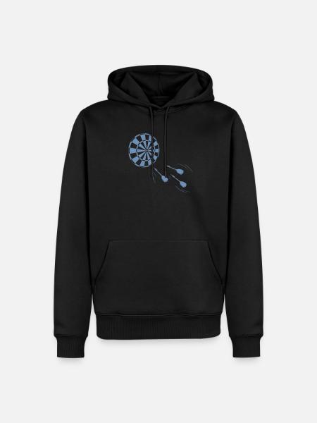 Dart Board Darts - Men’s Premium Organic Hoodie - black