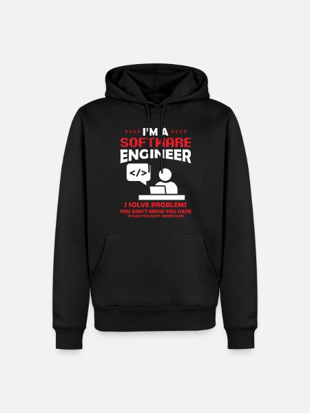I'm a Software Engineer Software Developer - Männer Premium Bio Hoodie - Schwarz