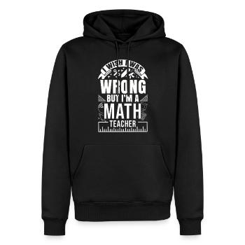 Mathematik Nerd Algebra Geometrie Formel Mathe - Männer Premium Bio Hoodie - Schwarz - Vorne - Nico (187cm)