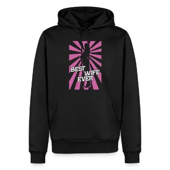 Best Wife Ever Ehefrau - Männer Premium Bio Hoodie - Schwarz - Vorne - Nico (187cm)