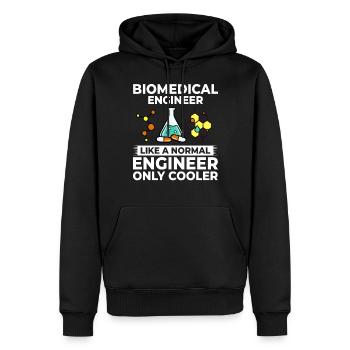 Bio-ingénierie de la technologie médicale biomédicale - Sweat à capuche Premium bio Homme - noir - Devant - Nico (187cm)