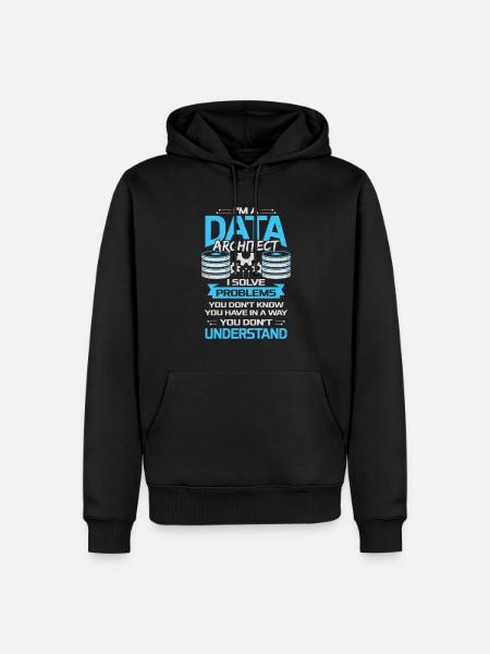 Data Architect Job Profession Gift - Men’s Premium Organic Hoodie - black