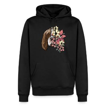 Spinone Italiano Chiens - Sweat à capuche Premium bio Homme - noir - Devant - Nico (187cm)