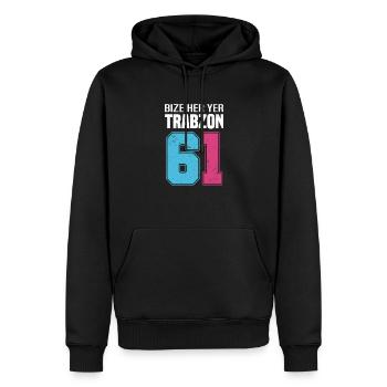 Bize Her Yer Trabzon - Trabzon 61 Türkiye - Männer Premium Bio Hoodie - Schwarz - Vorne - Nico (187cm)