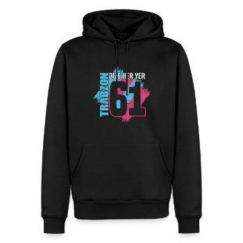 Bize Her Yer Trabzon - Trabzon 61 Türkiye - Männer Premium Bio Hoodie - Schwarz - Vorne - Nico (187cm)